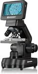 Bresser Biolux Touch 5 MP LCD Microscope for School and Hobby with Mechanical Cross Table, HDMI, USB, SD Connection