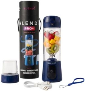 BLENDi Pro+ Portable Blender (17.5oz, Navy Blue) – Powerful Ice Crushing 120W Motor, USB-C Rechargeable, Cordless Personal Blender Smoothies & Shakes – BPA-Free, Self-Cleaning, Travel-Friendly