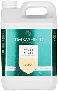 Timbashield – Water Sealer – 5L – Transparent Wood Sealer & Water Repellent – 10+ Year Protection – Advanced Silicone Technology – Easy Application - Wood Sealant - Clear Water Treatment