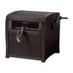 Suncast SMW200 Mocha Wicker 225-Foot Capacity Smart Trak Hideaway Hose Reel
