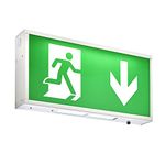 National Lighting SIGHT BOX Emergency Maintained Wall Mounted LED Indoor Guide Light Fitting Emergency Exit Light