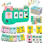 Spelling Games for Kids, Educational Toy For 3 4 5 6 Years Old Boys And Girls - Montessori Toys for Toddlers, CVC Word Builder Learning Machine, Speech Therapy Autism Sensory Toys for kids 3-6 (Green)