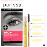 Parissa Eyebrow 32 Biodegradable Wax Strips Kit for At-Home Hair Removal with Ready-to-Use Mini Wax Strips for All Hair Types