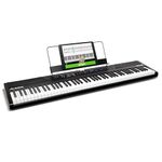 Alesis Recital 88 Key Digital Piano Keyboard with Semi Weighted Keys, Built-In Speakers and Piano Lessons