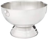 Winco SPB-35 Stainless Steel Punch Bowl with Handles, 3.5-Gallon