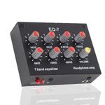 7 Band Sound Equalizer with 3.5mm Interface, Dual Channel Digital Equalizer, Aluminum Alloy Material for Car Stereo System