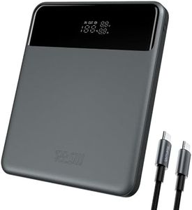 4smarts Power Bank 20000mAh 4-Port Portable Charger 122.5W USB C Fast Charging Battery Pack Digital Display Laptop Power Bank for MacBook Pro, iPhone 15 Pro Max, Samsung, AirPods and More