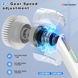 Electric Spin Scrubber 7-in-1 Cleaning Brush – Cordless Power Scrubber
