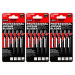 15 x TopsTools T119BO Curved or Scroll Cutting Jigsaw Blades Compatible with Bosch, Dewalt, Makita, Milwaukee and many more