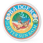 Badger After Sun Balm, Hydrates and Moisturizes Skin After Sun Exposure, Use Anywhere on the Body, Blue Tansy and Lavender Scent with Cocoa and Shea Butters, 56g