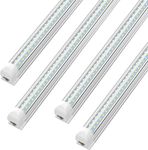 SHOPLED LED Shop Light 2FT T8 18W 2340LM 6000K,V type Super Bright, ETL certified, connectable LED tubes, widely used in cabinets, wardrobes, workshops, garages, replacement fluorescent lights, 4-pack