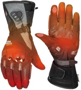 KEMIMOTO Heated ADV Riding Gloves, Waterproof Dual-Zone Winter Gloves