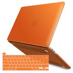 IBENZER Compatible with 2024 2023 M2 MacBook Pro 13 Inch Case 2024-2016 M1 A2338 A2289 A2251 A2159 A1989 A1706 A1708, Hard Shell Case & Keyboard Cover for Mac Pro 13, Orange, T13OR+1A