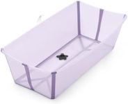 Stokke Flexi Bath X-Large, Lavender - Spacious Foldable Baby Bathtub - Lightweight & Easy to Store - Convenient to Use at Home or Traveling - Best for Ages 0-6