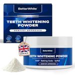 BetterWhite Teeth Whitening Powder - Dentist-Approved & Enamel-Safe | 6 Month Supply | Tea, Coffee, Wine & Smoking Stain Remover | Non-Sensitive Formula | Peroxide-Free | HAP, Baking Soda & Xylitol