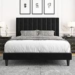 Allewie Full Bed Frame/Velvet Uphol
