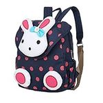 Comfysail Kids Backpack Cute Rabbit Toddler Backpack Little Kid Small School Bag for Kindergarten Children Best Gift for 1-3 Years Kids Dark Blue