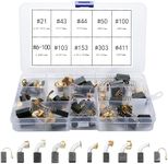 Hcunbsu 40pcs Electric Motor Carbon Brushes, 10 Sizes Motor Replacement Repair Parts, Carbon Brushes for Electric Hammer Drills, Circular Saws, Angle Grinders, Blower, Blender
