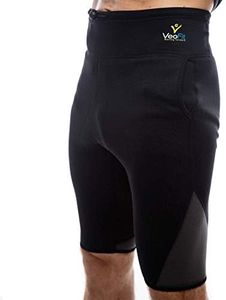 VeoFit Pantalón Corto de Sudoración y Compresión por Hombre Tallas XXXL - Tonifica el Abdomen Flojo y reafirma los Muslos – Ofertas : Guía para Estar en Forma y Bolso para Transporte