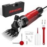 Dragro 2024 Upgraded Sheep Shears 500W, Professional Electric Sheep Clippers, Farm Livestock Grooming Kit, 6 Speed Heavy Duty Electric Shears for Thick Coat Animals Sheep Alpacas Goats