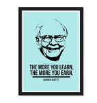 good hope - Warren Buffet Framed Poster for Room & Office (10 Inch X 13 Inch, Framed) multicolor