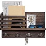 Dahey Wall Mounted Mail Holder Wood