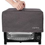 CACTIYE Toaster Oven Dust Cover with Accessory Pockets Compatible with Hamilton Beach 6 Slice of Toaster Oven ( GRAY)