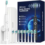 Ultrasonic Toothbrush for Adults - MISSCOZY Reachargeable Electric Toothbrush with 8 Brush Heads, Travling Case, 5 Modes & Smart Timer, Ultra Sonic Toothbrush