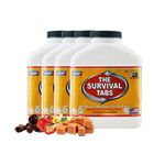 Survival Tabs 60-Day 720 Tabs Emergency Food Ration Survival MREs Food Replacement for Outdoor Activities Disaster Preparedness Gluten Free and Non-GMO 25 Years Shelf Life Long Term - Mixed Flavor