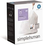 Simplehuman CW0223 Custom Fit Bin Liners, Code N, 45-50 Litre, 45 Pack