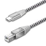 USB C to USB B Printer Cable Fasgea