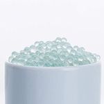 Adamas-Beta Solid Round Clear Glass Boiling Stones Beads, 6mm Diameter, Approx 1000 Beads