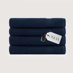 onuia Ultrasoft Premium Cotton Bath Sheets – 100% Long Staple Premium Cotton | 600 GSM Ultra Soft Bath Towel | Refined Terry Weave for High Absorbency & Quick Dry (4, Navy Blue)