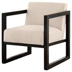 Signature Design by Ashley Alarick Contemporary Accent Chair, Black & Cream