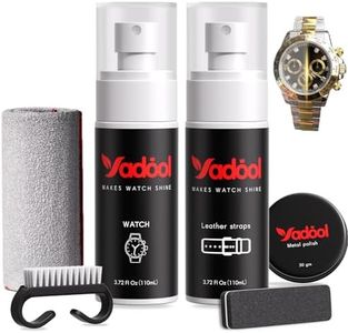 Yadool Watch Cleaner & Scratch Remover Kit - Premium Watch Cleaning & Polishing Repair Kit with Microfiber Cloth, Matte Sponge, Cleaning Brush, Ideal Cleaning & Renewal Accessories for All Timepieces
