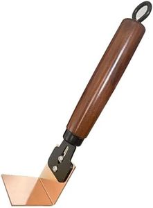 Gloxyuni Copper Spoon Welder Backer Tools Welders Helper Welding Equipment Paddle Backer with Wooden Heat-Resistant Handle & Dual-Screw Fastening (Square)