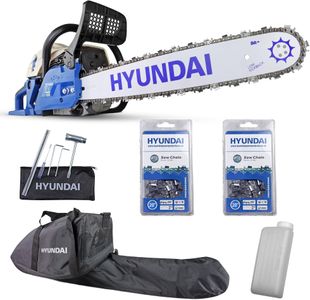 Hyundai 62cc Petrol Chainsaw, 20-Inch Bar – Powerful Garden Tool
