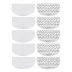 10 Pack Steam Mop Replacement Pads Compatible with Bissell Powerfresh Steam Mop 1940 1806 1544 2075 2685A 2181 2814 Series, Model 1940A 1940W 19405 2075A 2685A 5938, Microfiber Washable, Reusable