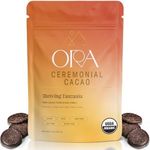 ORA Ceremonial Cacao - Thriving Tanzania - Organic 100% Cacao - Ethical - Regenerative - High Flavanol - Coffee Alternative - Better Energy - Heavy Metals Tested - Unsweetened - 8oz