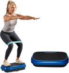Lifepro Waver Mini Vibration Plate Exercise Machine - Vibrating Plate w/ 99 Adjustable Speed Levels & 9 Programs - Remote Control w/ Resistance Bands & Loops - Full Body Home, Gym & Travel Workout