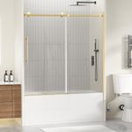 Findepot Frameless Bathtub Shower D