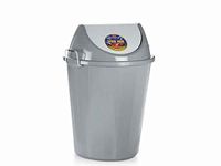 ARISTO Plastic Swing Lid Garbage Waste Dustbin 32 Ltr (Grey), (38(D) X 53.6 Cm)