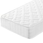 Costoffs Single Mattress Pocket Sprung Single Mattress Orthopaedic Foam Hybrid Mattress w/Breathable Knitting Fabric and 9 Zone Support System