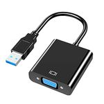 Azuxreza USB to VGA Adapters,USB 3.0/2.0 to VGA Adapter Multi-Display Video Converter- PC Laptop Windows XP 7/8/8.1/10,Desktop, Laptop, PC, Monitor, Projector, HDTV