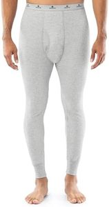 INDERA Traditional Long Johns Thermal Underwear for Men Heather Grey