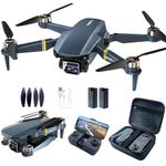Brushless Super Endurance Foldable Quadcopter Drone for Beginners–40+ mins Flight Time,Wi-Fi Drone with 120°Wide-Angle 4K HD Camera, Brushless Motor, Follow me, Dual Cameras(2 Batteries)
