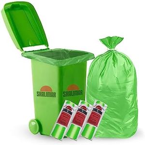 SHALIMAR Plastic Premium Garbage Bags 42 X 48 Inches (Jumbo Xl) 30 Count(3 Rolls) Dustbin Bag/Trash Bag (Green)