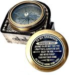 Gift for Grandson Brass Compass Eng