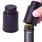 Vacuum Wine Stoppers - Leak-Proof Vacuum Pump Wine Preserver - Vacuum Wine Stopper - Resealable Wine Vacuum Stopper - Bottle Stoppers Vacuum for Freshness - Plastic Vacuum Wine Cork - 2 Pack [Purple]