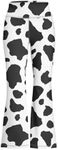 Spowatriy Flare Yoga Pants for Girl High Cut Legging Tummy Control Kids Long Trousers Casual Stretchy Bell Bottom Sweatpants, Cow Pattern, 9-10 Years